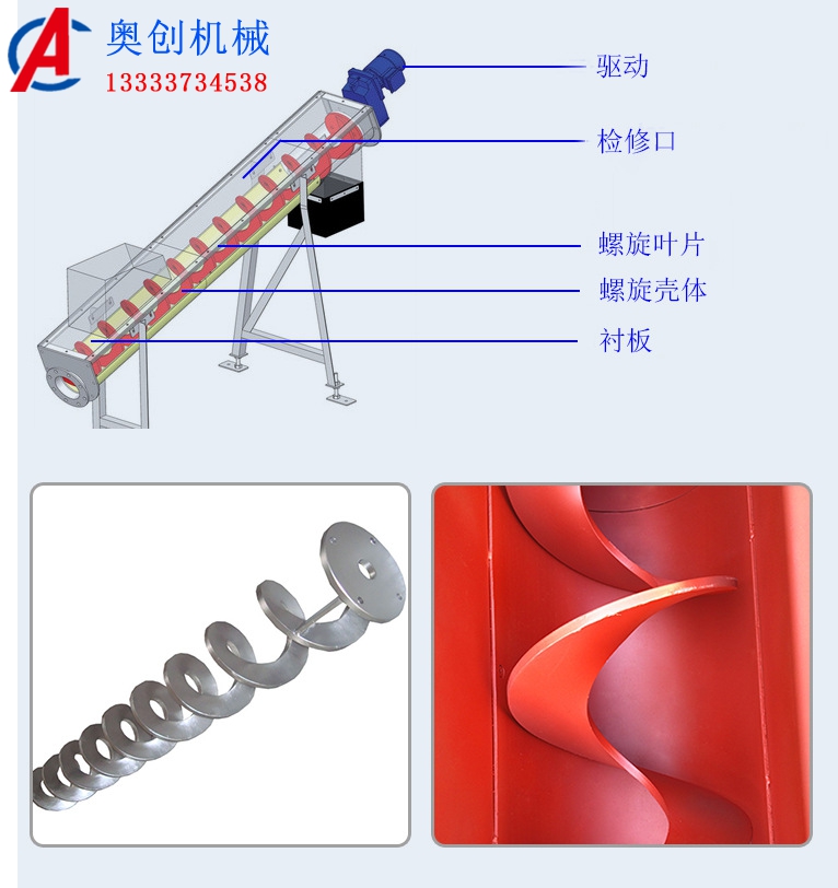 清淤無軸螺旋輸送機(jī)